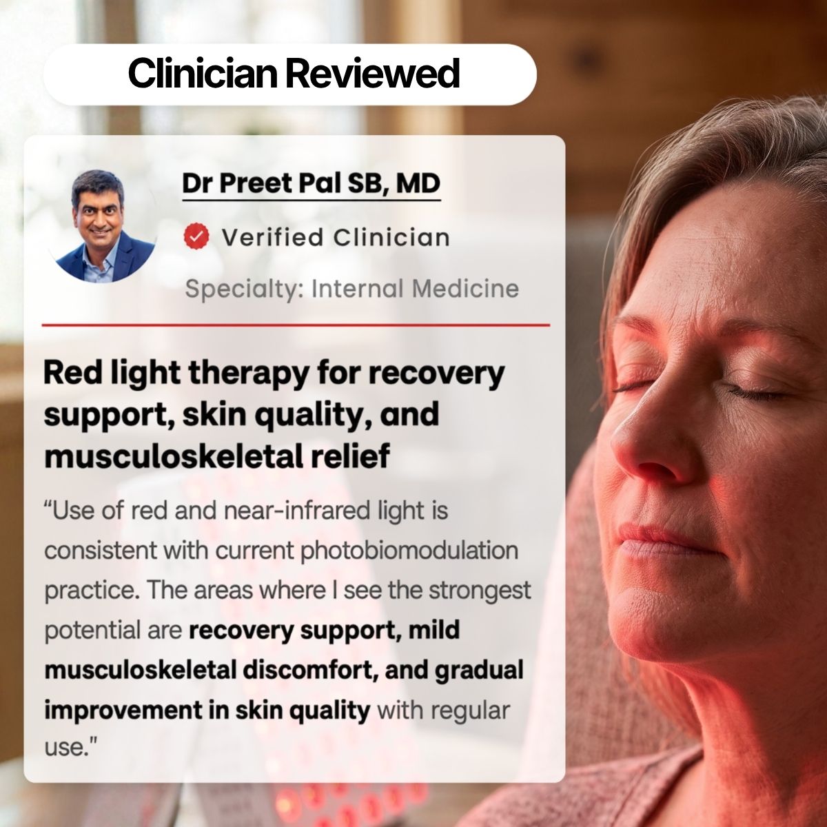 Rotlichttherapie-Panel