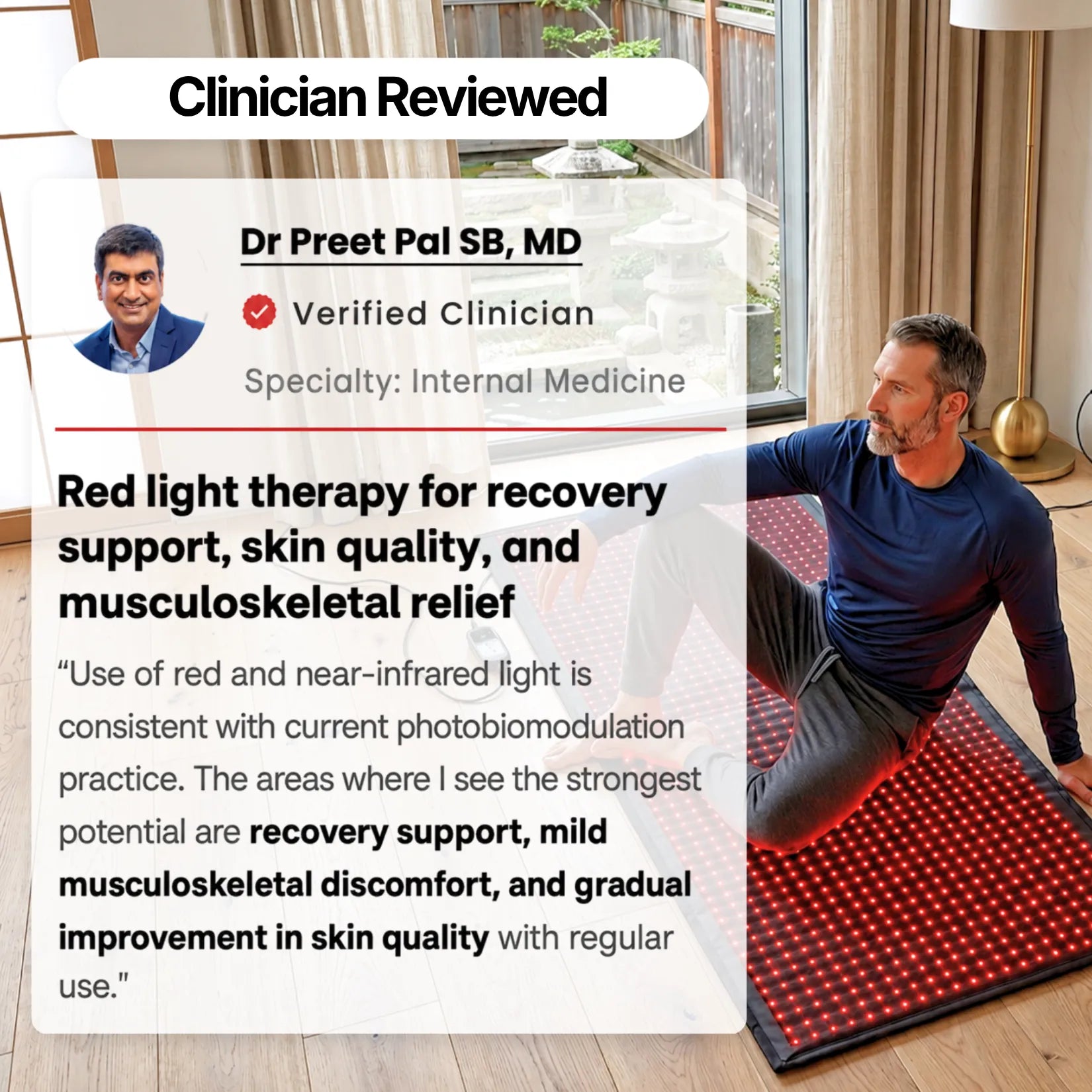 Red & Infrared Light Therapy Mat