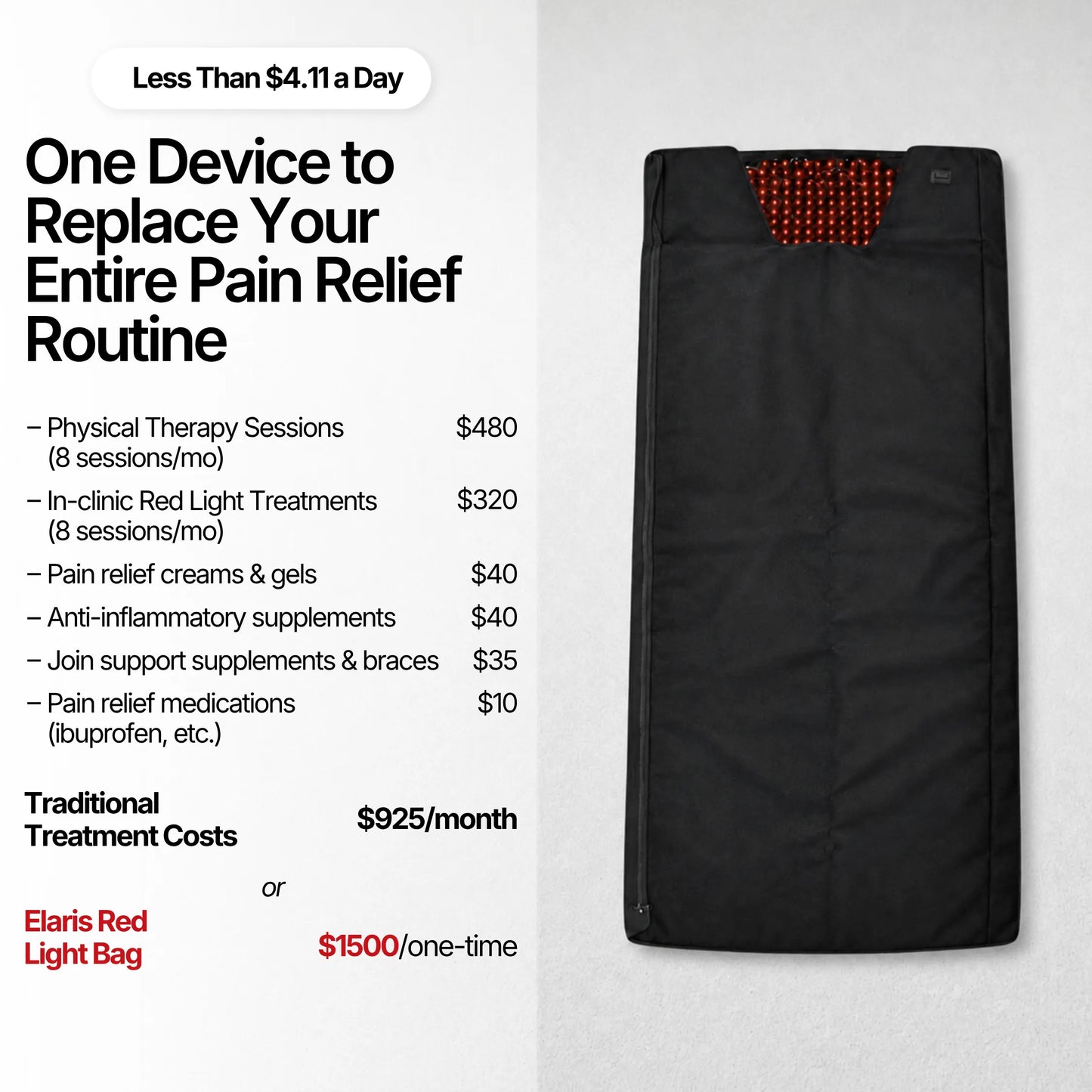 Red & Infrared Light Therapy Bag